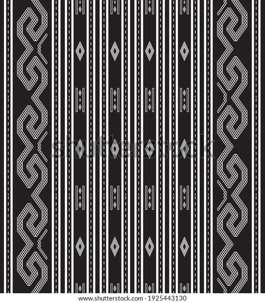 Etnik Tenun Pattern Design Vector Stock Vector (Royalty Free ...