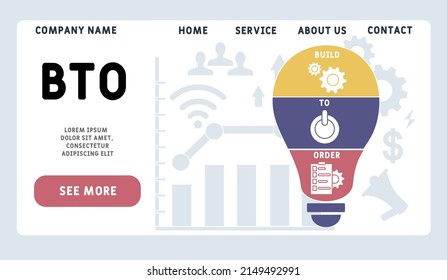 ETO - Engineer to Order acronym. business concept background. vector illustration concept with keywords and icons. lettering illustration with icons for web banner, flyer, landing pag