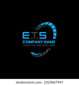 ETS letter logo creative design with vector graphic, ETS simple and modern logo. ETS luxurious alphabet design  