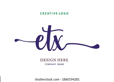 ETX lettering logo is simple, easy to understand and authoritative