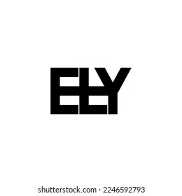 ety lettering initial monogram logo design