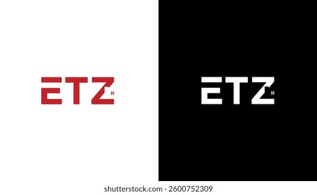ETZ Letter Initial icon Logo. letter ETZ Design Template Vector Illustration