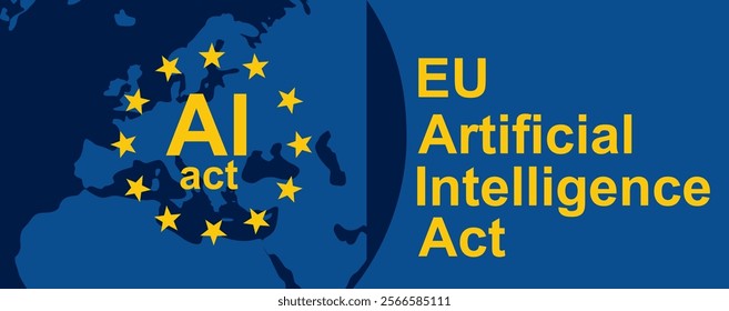 EU AI act banner. vector