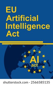 EU AI act banner. vector