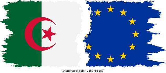 EU and Algeria grunge flags connection, vector - Powered by Shutterstock - Get 15% off with code: PIKWIZARD15