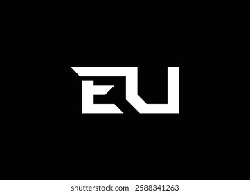 EU Alphabets Letters Logo Monogram