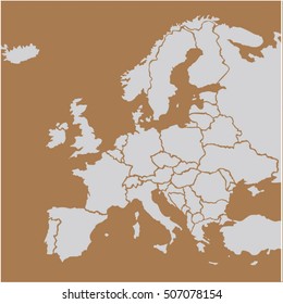 eu europa map vector