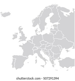 Eu Europe Map Vector