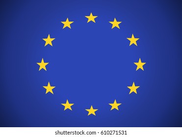 eu, european union flag vector illustration background