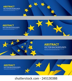 EU Flag Collection, European Union Flag, Europe Symbol (vector Art)