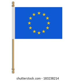 EU flag European union flag. Vector illustration