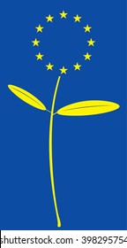 EU Flag Redesigned As A Flower