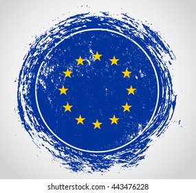 EU flag symbol.Vector flag of European Union.