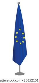 EU flag template. vector illustration 