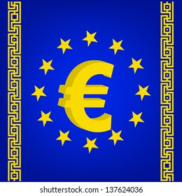 EU flag vector illustration