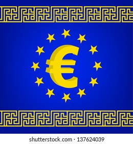 EU flag vector illustration