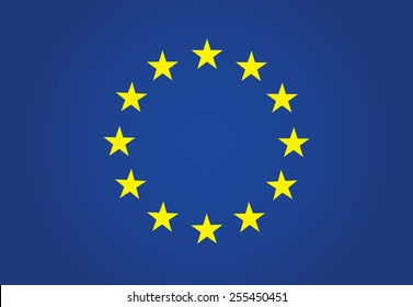 EU flag Vector illustration eps10