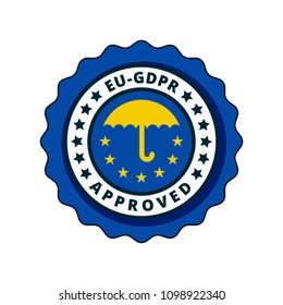 EU GDPR Approved label illustration