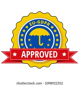 EU GDPR Approved label illustration