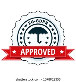EU GDPR Approved label illustration