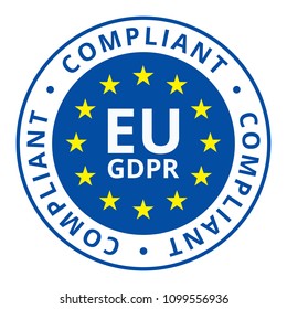 EU GDPR Compliant Label Illustration