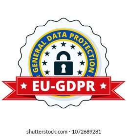 EU GDPR label illustration