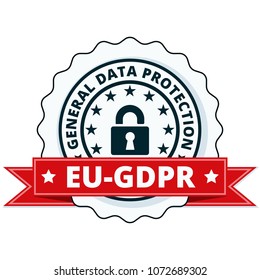 EU GDPR label illustration