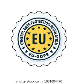 EU GDPR label illustration