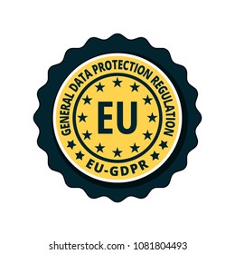 EU GDPR label illustration