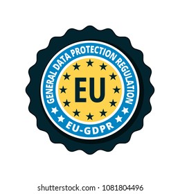 EU GDPR label illustration