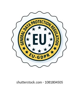 EU GDPR label illustration