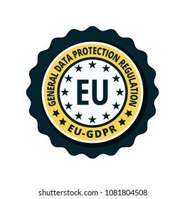 EU GDPR label illustration