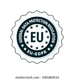 EU GDPR label illustration