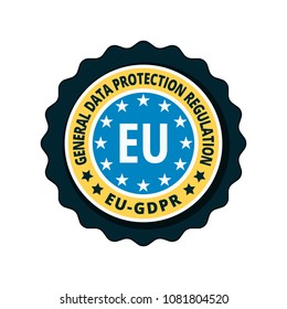 EU GDPR label illustration