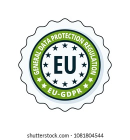 EU GDPR label illustration