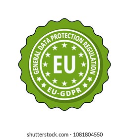 EU GDPR label illustration