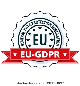 EU GDPR label illustration