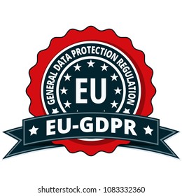 EU GDPR label illustration