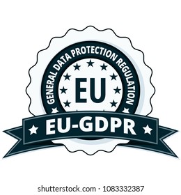 EU GDPR label illustration