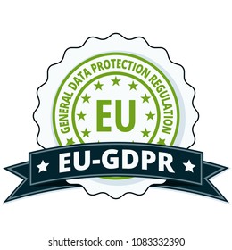 EU GDPR label illustration