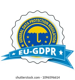 EU GDPR label illustration