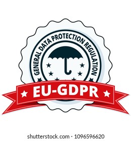 EU GDPR label illustration