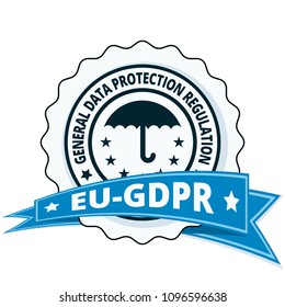 EU GDPR label illustration