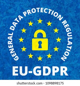 EU GDPR label illustration