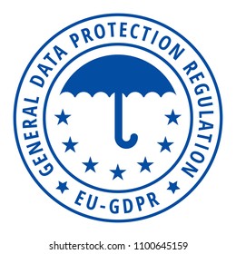 EU GDPR label illustration