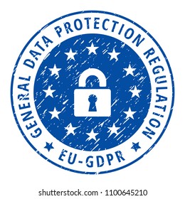EU GDPR label illustration
