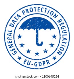 EU GDPR label illustration