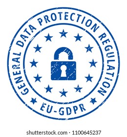 EU GDPR label illustration