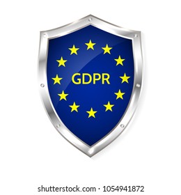 EU General Data Protection Regulation. eu gdpr vector illustration.