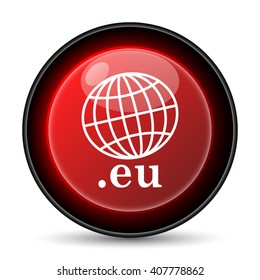 .eu icon. Internet button on white background. EPS10 vector